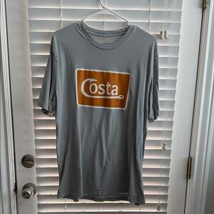 Costa Gray and Orange Logo T-Shirt